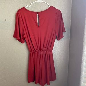 Red Entro Romper
